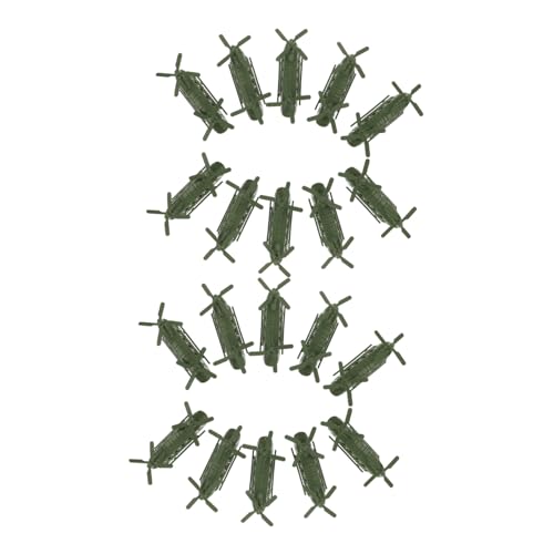 ORFOFE 20 Teiliges -Hubschrauber Flugzeug Modelle Army Transport Doppelt-Rotor Hubschrauber für Jungen Mädchen Zimmerdekoration Sammelbare Flugzeug Ornamente von ORFOFE