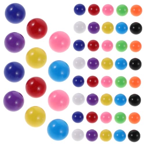 ORFOFE 200 Stück Bunte Feste Spielkugeln für Mathematikunterricht Kompatibel mit Brett Kinderspielen Vielseitig für Sortier Wahrscheinlichkeitsaktivitäten Langlebig und Farbintensiv von ORFOFE
