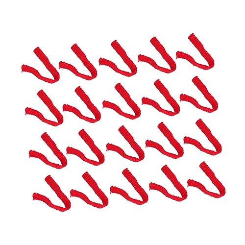 ORFOFE 20Stücke Mini Puppenschals Dekorative Wollschals Mit Grünem Streifenmuster Für Themenpartys Und Kreative Deko Geschenkidee Für Familie Und Freunde von ORFOFE