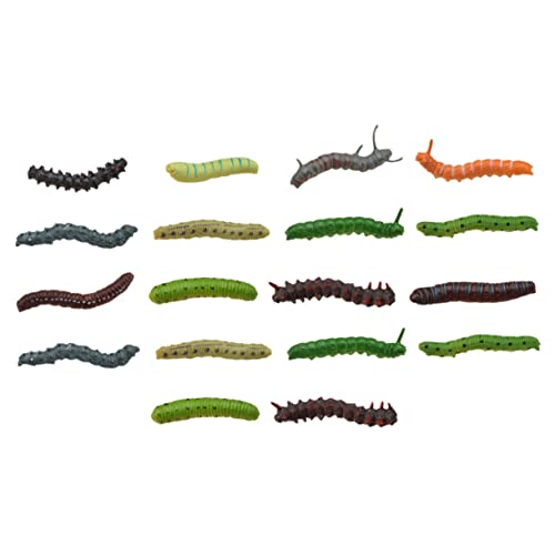 ORFOFE 22 Stück Teiliges Realistische Simulation Raupen für Halloween Streich Party-Dekorationen Leichte PVC Trick Zubehör zum Erschrecken und Spaß für Freunde von ORFOFE