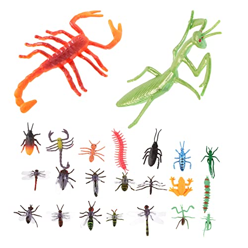 ORFOFE 22pcs Simulation Wildlife Insect Modell Realistische Miniaturinsektenspielzeug Insektenparteiversorgung ORFOFE 22pcs Simulation Wildlife Insect Modell Realistische Miniaturinsektenspielzeug Insektenparteiversorgung von ORFOFE