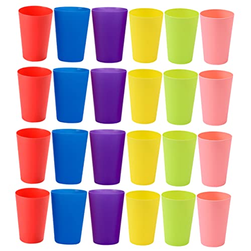 ORFOFE 24 Stück Interaktives Teiliges Stapelbecherspiel für Fördert Konzentration Feinmotorik und Hand Auge Koordination Buntes mit Farben für Spielerisches Lernen und von ORFOFE