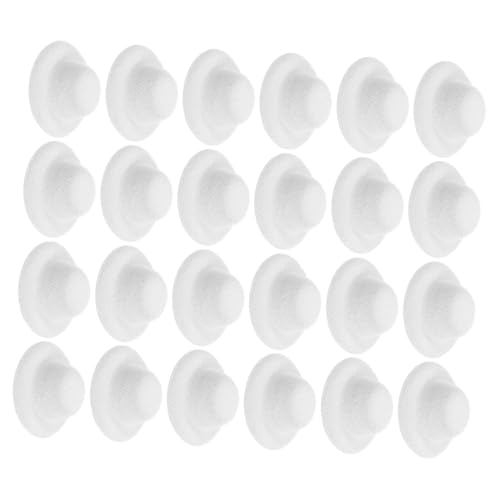 ORFOFE 24 Stück Mini Filz Top Hats Kleine Miniatur für Bastelprojekte Puppenzubehör Weihnachts Partydekoration Vielseitig Einsetzbar für Hochzeiten Geburtstage und Festlichkeiten von ORFOFE