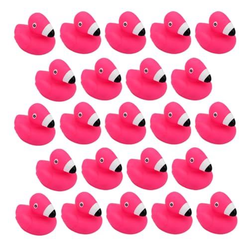 ORFOFE 24 Stück Teiliges Flamingo Badespielzeug aus Sicherem Vinyl Niedliche Tierform Quiekend für Kinderbadewanne Fördert Kreativität und Feinmotorik von Kleinkindern von ORFOFE