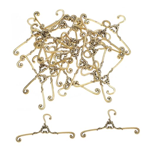 ORFOFE 24 Stück Teiliges Mini kleiderbügel Metall für Puppenhaus Stabile Glatte Mini Puppen kleiderständer in Antikem für Puppenkleider aufbewahrung Spielzeugzubehör ORFOFE 24 Stück Teiliges Mini kleiderbügel Metall für Puppenhaus Stabile Glatte Mini Puppen kleiderständer in Antikem für Puppenkleider aufbewahrung Spielzeugzubehör von ORFOFE