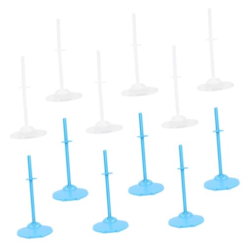 ORFOFE 24 Stück Teiliges Puppenständer- Transparente und Blaue Halterungen Stabile Puppenhalter für Puppenhaus Vielseitige Figurenständer zur Sicheren Präsentation von Spielzeugfiguren ORFOFE 24 Stück Teiliges Puppenständer- Transparente und Blaue Halterungen Stabile Puppenhalter für Puppenhaus Vielseitige Figurenständer zur Sicheren Präsentation von Spielzeugfiguren von ORFOFE