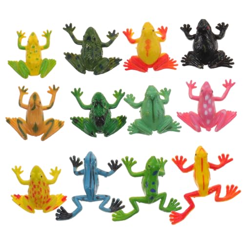 ORFOFE 24 Stück Teiliges Realistische Froschfiguren aus Detailgetreue Miniatur froschmodelle als Dekoration und Pädagogisches für Kinderpartys und Kreative Geschenkideen von ORFOFE