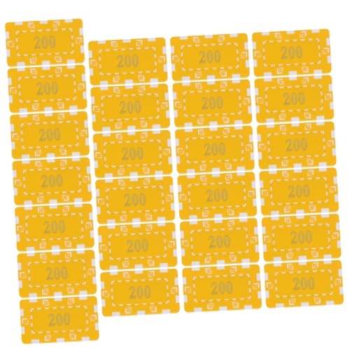 ORFOFE 25 Stück Teiliges Abs Kunststoff Chips Nummerierte Runde Bingo Zählchips Leichtes Spielzubehör für Schule und Bingo-Events Vielseitig Einsetzbar als Spiel Belohnungschips von ORFOFE