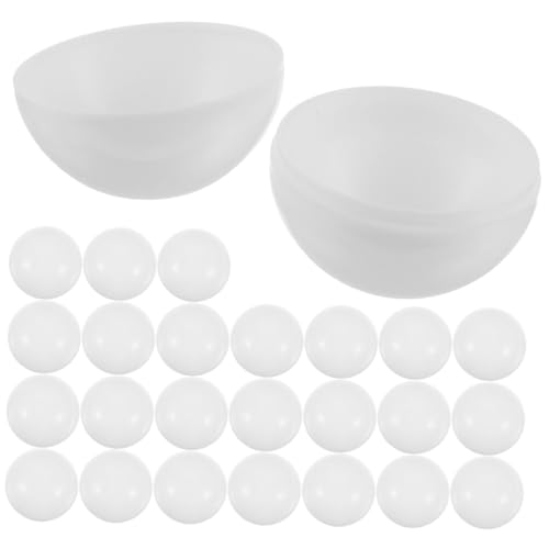 ORFOFE 25 Stück Teiliges zum Öffnen Nahtlose Wiederverwendbare Tombola bälle für Partyaktivitäten Befüllbare Plastikbälle für Bingo und Festdekoration von ORFOFE