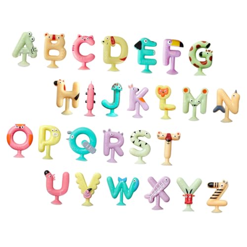 ORFOFE 26 Stück Teiliges Alphabet Buchstaben saugnapf Tiermotiven Lernspielzeug für Pädagogisches Badewannenspielzeug zur Rechtschreibung und Kognitiven ORFOFE 26 Stück Teiliges Alphabet Buchstaben saugnapf Tiermotiven Lernspielzeug für Pädagogisches Badewannenspielzeug zur Rechtschreibung und Kognitiven von ORFOFE