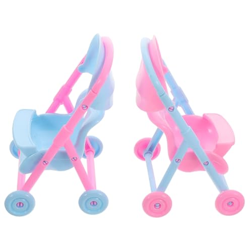 ORFOFE 2Stücke Teiliges Puppenwagen für Faltbarer Puppenwagen aus Sicherem Material für Kleinkinder Fördert Interaktion und Kreativität Beim von ORFOFE