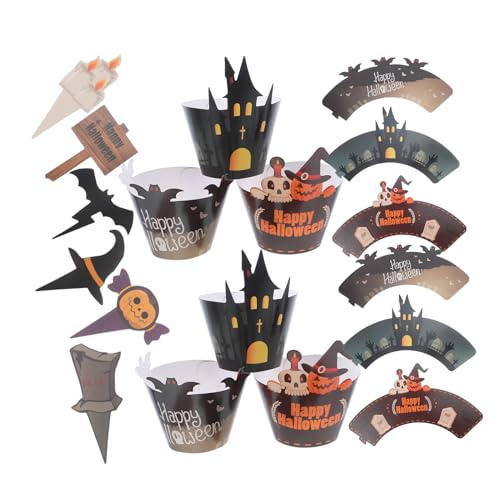 ORFOFE 2sätze Halloween Cupcake Toppers Gruselige Geburtstagskuchen Dekorationen Gespenster Und Kürbisse Food Picks Für Party Babyparty ORFOFE 2sätze Halloween Cupcake Toppers Gruselige Geburtstagskuchen Dekorationen Gespenster Und Kürbisse Food Picks Für Party Babyparty von ORFOFE