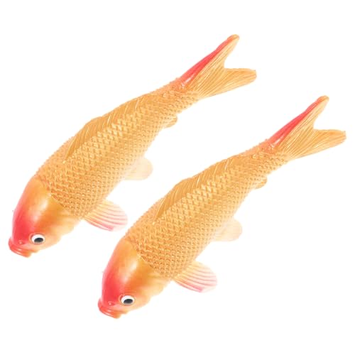 ORFOFE 2stücke Fisch Künstliche Deko Für Aquarien Fotografie Und Tischgestaltung PVC Goldfisch Dekoartikel Für Glück Und ORFOFE 2stücke Fisch Künstliche Deko Für Aquarien Fotografie Und Tischgestaltung PVC Goldfisch Dekoartikel Für Glück Und von ORFOFE