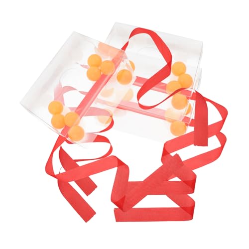ORFOFE 3 Sätze Pingpong Ball Game Set mit Schüttelbox Interaktives Twerking Spiel für Familie Büro Outdoor Lustiges Partyspiel Zubehör für Gruppenaktivitäten und Bewegung von ORFOFE