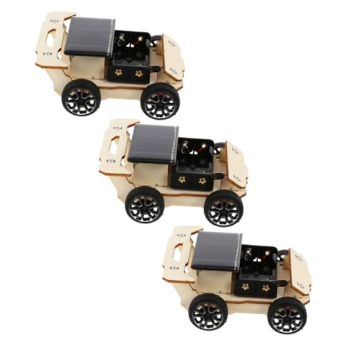 ORFOFE 3 Sätze Solar Auto Bausatz Wissenschaftliches Lernspielzeug DIY Solarbetriebenes Fahrzeug Modell für Schüler Experimentellen Wissensvermittlung von ORFOFE