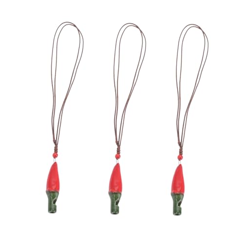 ORFOFE 3 Stück Keramik Pfeifenspielzeug Rote Paprika Form Kreative Trillerpfeifen Musikspielzeug Geschenk Für Kindergarten Fördert Musikalisches Potenzial Und Aufmerksamkeit ORFOFE 3 Stück Keramik Pfeifenspielzeug Rote Paprika Form Kreative Trillerpfeifen Musikspielzeug Geschenk Für Kindergarten Fördert Musikalisches Potenzial Und Aufmerksamkeit von ORFOFE