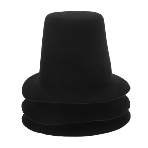ORFOFE 3 Stück Miniatur Hüte Schwarz Leichte DIY Puppenhut Accessoires Dekorative Kleine Hüte für Puppen Cosplay Party und Bastelprojekte ORFOFE 3 Stück Miniatur Hüte Schwarz Leichte DIY Puppenhut Accessoires Dekorative Kleine Hüte für Puppen Cosplay Party und Bastelprojekte von ORFOFE
