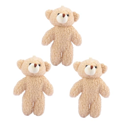ORFOFE 3 Stück Plüschtier-Schlüsselanhänger Plüsch Bär Schlüsselanhänger Bär gefüllte Puppe Plüschtiere Anhänger kleine stofftiere Tier mini PP Baumwolle Beige ORFOFE 3 Stück Plüschtier-Schlüsselanhänger Plüsch Bär Schlüsselanhänger Bär gefüllte Puppe Plüschtiere Anhänger kleine stofftiere Tier mini PP Baumwolle Beige von ORFOFE