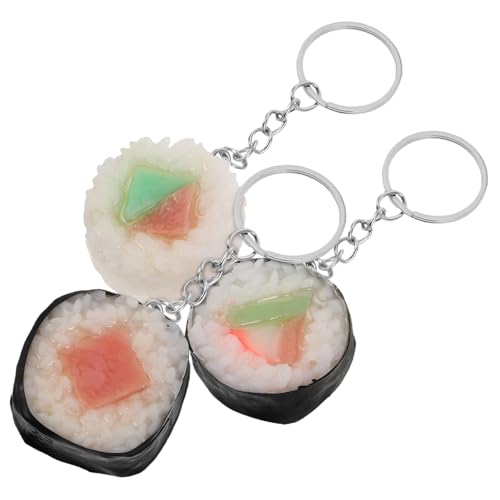 ORFOFE Einzigartiges Fake-Sushi-schlüsselanhänger-Set – Japanischer Sushi-dreieck-Reis- -schlüsselanhänger Für Dekoration Fotografie-Requisiten Miniatur-Sushi-Accessoire ORFOFE Einzigartiges Fake-Sushi-schlüsselanhänger-Set – Japanischer Sushi-dreieck-Reis- -schlüsselanhänger Für Dekoration Fotografie-Requisiten Miniatur-Sushi-Accessoire von ORFOFE