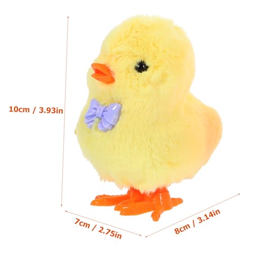 ORFOFE 3 Stück Teiliges Aufziehspielzeug Küken Wind up Hühnerspielzeug für Junge Mädchen Jungen Mädchen Osterkorbfüller Bunte Hüpfende Küken Spielzeuge Geschenk Zufällige Zufällige Farbe von ORFOFE