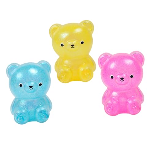 ORFOFE 3 Stück Teiliges Bunte Bär Stressabbau Squeeze Elastisch Dehnbar Lustiges Knautschtier für Erwachsene zur Stressreduktion und Entspannung ORFOFE 3 Stück Teiliges Bunte Bär Stressabbau Squeeze Elastisch Dehnbar Lustiges Knautschtier für Erwachsene zur Stressreduktion und Entspannung von ORFOFE