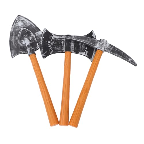 ORFOFE 3 Stück Teiliges Fake Pickaxe Doppelaxt Bühnenrequisite Leichtes Kunststoffspielzeug für Zwerg Kostüm Halloween Geburtstag Party Zubehör ORFOFE 3 Stück Teiliges Fake Pickaxe Doppelaxt Bühnenrequisite Leichtes Kunststoffspielzeug für Zwerg Kostüm Halloween Geburtstag Party Zubehör von ORFOFE
