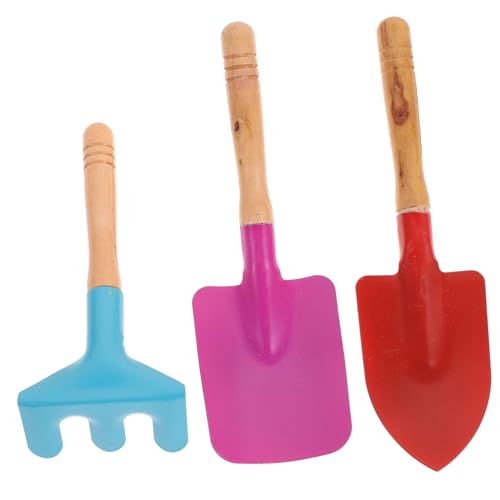 ORFOFE 3 Stück Teiliges Gartenspielzeug Set aus Metall mit Holzgriff Sandschaufel und Rechen für Buntes Strand und Sandkastenspielzeug Praktisches Outdoor Werkzeug für Garten und ORFOFE 3 Stück Teiliges Gartenspielzeug Set aus Metall mit Holzgriff Sandschaufel und Rechen für Buntes Strand und Sandkastenspielzeug Praktisches Outdoor Werkzeug für Garten und von ORFOFE
