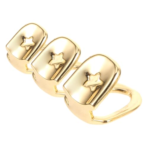 ORFOFE 3 Stück Teiliges Goldzahn Einzelner Zahn Cap aus Leichte Komfortable Hip Hop Grills für Männer und Frauen Geeignet für Cosplay Party Halloween und Kostümzubehör ORFOFE 3 Stück Teiliges Goldzahn Einzelner Zahn Cap aus Leichte Komfortable Hip Hop Grills für Männer und Frauen Geeignet für Cosplay Party Halloween und Kostümzubehör von ORFOFE