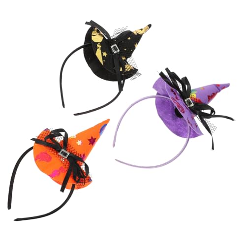 ORFOFE 3 Stück Teiliges Halloween Hexenhut Haarreif Leicht Komfortabel Hexenhut Design Party Foto Requisite für Kostüm Karneval Fest Dekoration ORFOFE 3 Stück Teiliges Halloween Hexenhut Haarreif Leicht Komfortabel Hexenhut Design Party Foto Requisite für Kostüm Karneval Fest Dekoration von ORFOFE