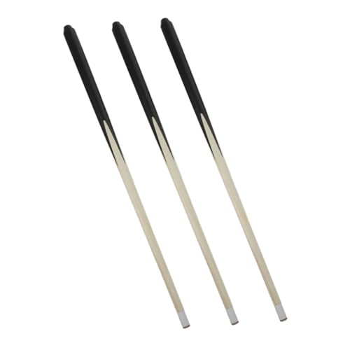 ORFOFE 3 Stück Teiliges Mini Pool Queue aus Holz Kompakter Kurzer Billard Queue für Jugendliche und Leicht und Transportabel für Enge Räume und Training von ORFOFE