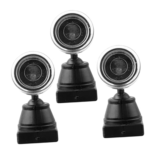 ORFOFE 3 Stück Teiliges Miniatur Grün Lichtmodell mit LED Miniaturstraßenlaterne für DIY Spotlight für Architekturmodelle Bastelzubehör für Eisenbahn und Szenendekor von ORFOFE