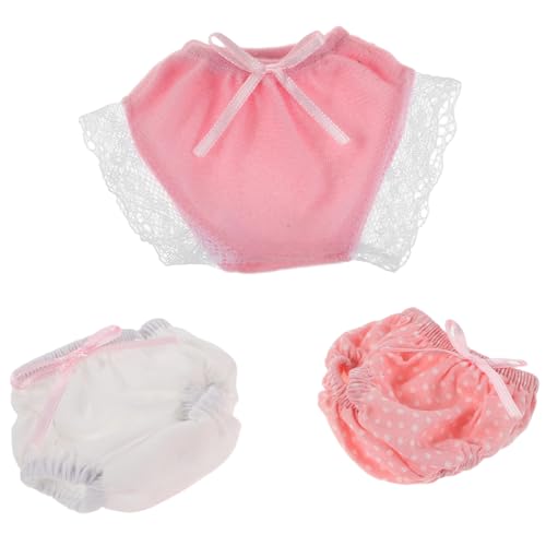 ORFOFE 3 Stück Teiliges Puppen Unterwäsche Set aus Weichem Wiederverwendbarem für Neugeborenen Puppen Sichere und Komfortable Babykleidung für Fantasievolles Rollenspiel bei Kindern von ORFOFE