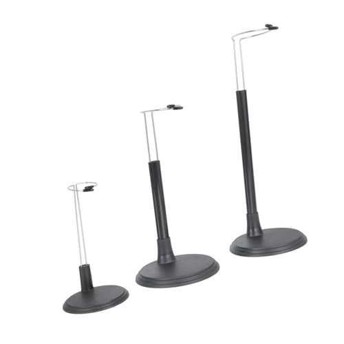 ORFOFE 3 Stück Teiliges Puppenständer Action Figure Display Halter mit Stabilem Sockel für Figuren und Sammler Robustes Kunststoffgestell für Sichere Präsentation von ORFOFE