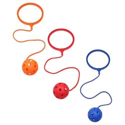 ORFOFE 3 Stück Teiliges Sprungball Bunte Ankle Skip Jump Toys Fördert Fitness Koordination und Motorische Fähigkeiten für Aktives Outdoor Spiel und Gesunden Bewegungsspaß Zufällige Farbe von ORFOFE