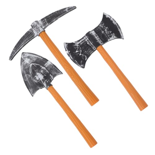 ORFOFE 3 Stück Teiliges Zwerg Kostümset aus Kunststoff Leichtes Detailreiches mit Spitzhacke Doppelaxt und Schaufel für Bühnenauftritte Halloween Partys und Kinderspiele ORFOFE 3 Stück Teiliges Zwerg Kostümset aus Kunststoff Leichtes Detailreiches mit Spitzhacke Doppelaxt und Schaufel für Bühnenauftritte Halloween Partys und Kinderspiele von ORFOFE