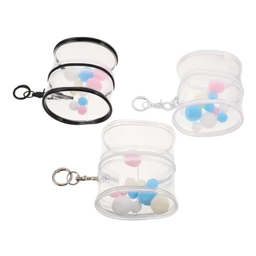 ORFOFE 3 Stück Transparente Aufbewahrungstaschen für Spielzeugfiguren mit Schlüsselanhänger Leichte Tragbare Hängeorganizer in und Transparent für Puppen und Plüschtieraufbewahrung ORFOFE 3 Stück Transparente Aufbewahrungstaschen für Spielzeugfiguren mit Schlüsselanhänger Leichte Tragbare Hängeorganizer in und Transparent für Puppen und Plüschtieraufbewahrung von ORFOFE