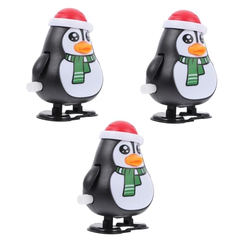ORFOFE 3 Stück Weihnachtliche Aufziehspielzeuge Pinguin Cartoon-Design Bunte Laufspielzeuge als Partygeschenke und Gastgeschenke für Kleinkinder von ORFOFE
