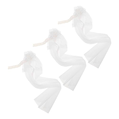 ORFOFE 3 Stücke Teiliges Puppen-hochzeits Zartem Tüll und Spitzenhaarschleier Passend für Diverse Puppenmodelle Leichtes Material für Kreative Hochzeits-Spiel Dekorationsszenen ORFOFE 3 Stücke Teiliges Puppen-hochzeits Zartem Tüll und Spitzenhaarschleier Passend für Diverse Puppenmodelle Leichtes Material für Kreative Hochzeits-Spiel Dekorationsszenen von ORFOFE