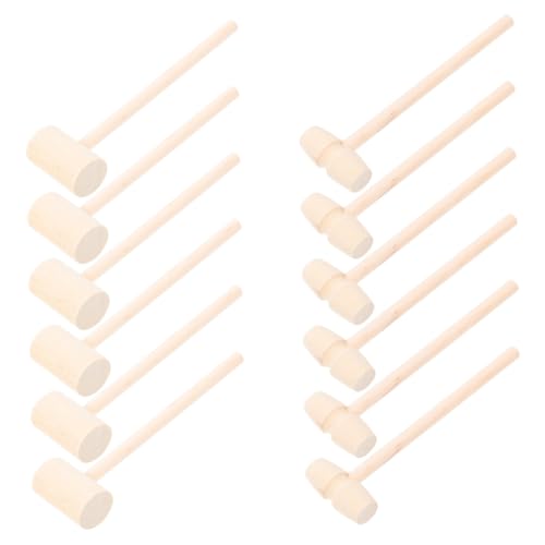 ORFOFE 30 Stück Teiliges Mini Holzspielzeug Hämmer Natürlicher Holzklüpfel für Pädagogischer Mallet Fördert Musikalische Früherziehung Robustes Material für Kleine Hände Inspirierendes von ORFOFE