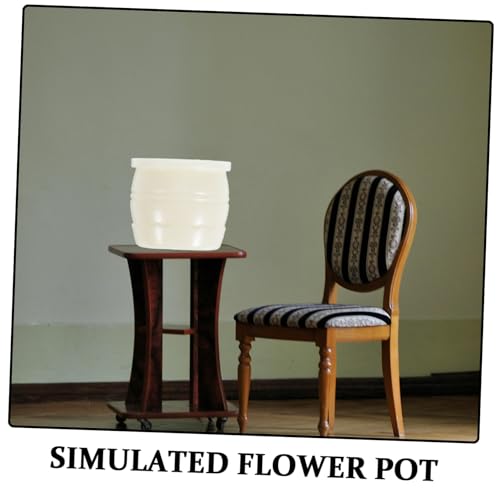 ORFOFE 30 Stück Teiliges Miniatur Blumenpflanzenset Realistische Kleine Kunststoff-blumentöpfe Mini Bonsai Pflanztöpfe für Puppenhaus Dekoration DIY Miniatur Garten Zubehör für Sandtisch von ORFOFE