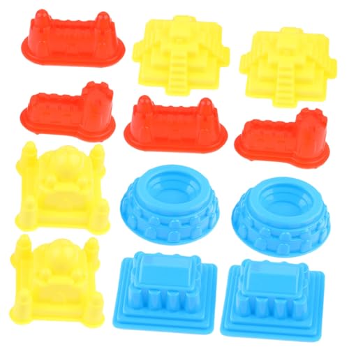 ORFOFE 30 Stück Teiliges Sandspielzeug Sandspiel Burgform Kunststoff Sandkasten Robust für Drinnen und Draußen Fördert Kreativität und Motorische Entwicklung Zufällige Zufällige Farbe von ORFOFE
