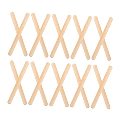 ORFOFE 32 Stück Teiliges Rhythmusstöcke aus Holz Leichte Percussion-Instrumente für Anfänger und Praktische Klangstäbe zur Musikalischen Früherziehung und Kreativitätsförderung von ORFOFE