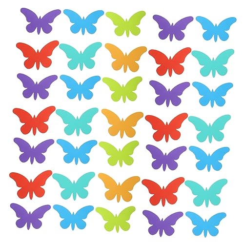 ORFOFE 36 Stück Teiliges DIY Schmetterling Bastelset Eva Schaumstoff Schmetterlingsformen für Kreative Wanddeko Kindergarten Klassenzimmer Bastelmaterialien von ORFOFE