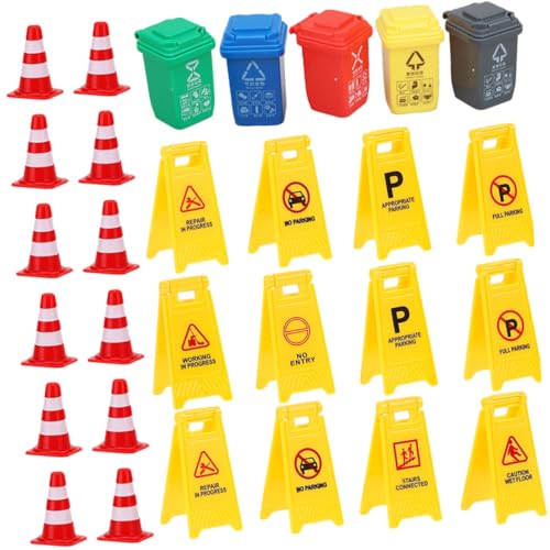 ORFOFE 37 Stück Teiliges Verkehrserziehungs spielset Verkehrskegeln Bunten Warnschildern und Mülltonnen Pädagogisches Lernspielzeug für Ab Jahren zur Verkehrsregel erkennung und ORFOFE 37 Stück Teiliges Verkehrserziehungs spielset Verkehrskegeln Bunten Warnschildern und Mülltonnen Pädagogisches Lernspielzeug für Ab Jahren zur Verkehrsregel erkennung und von ORFOFE
