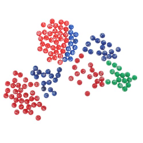 ORFOFE 3er Packungen Lotteriekugeln für Tombola Raffle Spiele Party Zubehör Robuste Kunststoffbälle mit Klarer Zahlenprägung für Geburtstagsfeiern und Freizeitaktivitäten von ORFOFE