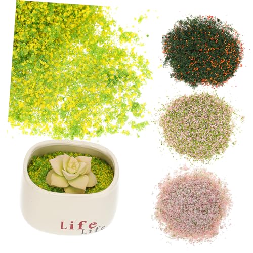 ORFOFE 4 Packungen Zubehör Tischplatte Für Pflanzen Faux Basing Landschaft Sträucher Materialien Streuteile Zubehör Diorama Eisenbahn Realistische Modellierung Spiele Architektur Laub von ORFOFE