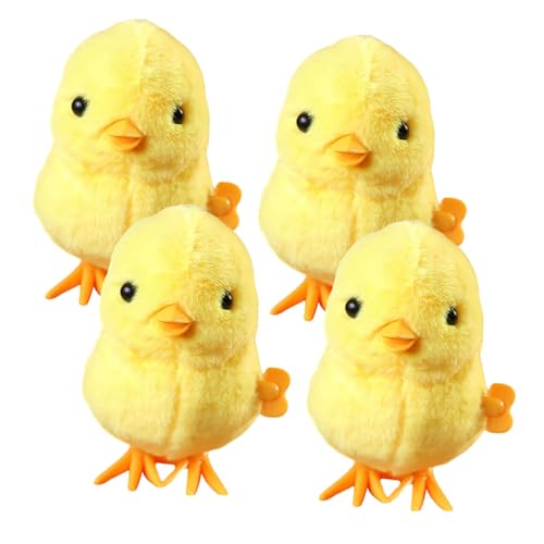 ORFOFE 4 Stück Aufziehspielzeug Küken Plüsch Wind Up Hühner Springend Kinderparty Geschenk Füller Lustiges Mechanisches ohne Batterie für Geburtstagsfeier ORFOFE 4 Stück Aufziehspielzeug Küken Plüsch Wind Up Hühner Springend Kinderparty Geschenk Füller Lustiges Mechanisches ohne Batterie für Geburtstagsfeier von ORFOFE