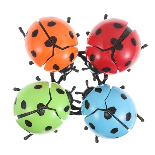 ORFOFE 4 Stück Aufziehspielzeug Marienkäfer für Mechanische Insekten aus Robustem Kunststoff Realistisch Gestaltete Laufkäfer Fantasieanregendes Lern Partyspielzeug ORFOFE 4 Stück Aufziehspielzeug Marienkäfer für Mechanische Insekten aus Robustem Kunststoff Realistisch Gestaltete Laufkäfer Fantasieanregendes Lern Partyspielzeug von ORFOFE