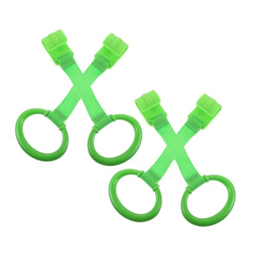ORFOFE 4 Stück Babystandhilfe Ringe für Lauflernhilfe mit Ergonomischem Griff Sicher für Kinderbett und Laufgitter zur Muskelstärkung und Koordinationsförderung von ORFOFE