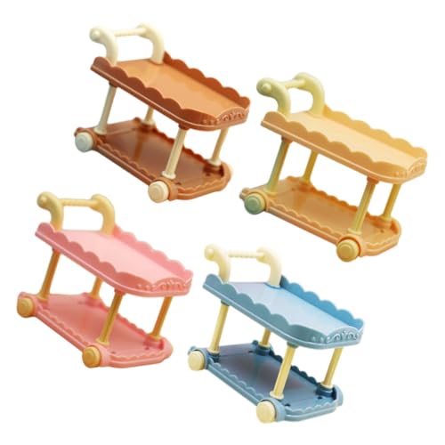 ORFOFE 4 Stück Dining Trolley Teiliges Puppenhaus Zubehör aus Hochwertigem Stylische Mini Küchendekoration für DIY Mini Häuser ORFOFE 4 Stück Dining Trolley Teiliges Puppenhaus Zubehör aus Hochwertigem Stylische Mini Küchendekoration für DIY Mini Häuser von ORFOFE